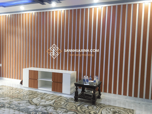 Công trình gỗ nhựa ốp tường