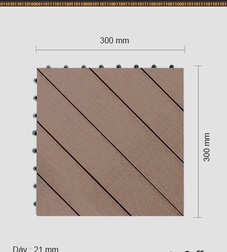 Vỉ gỗ nhựa ngoài trời Awood DT04 Coffee