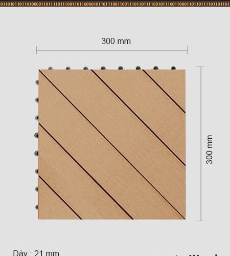 Vỉ gỗ nhựa ngoài trời Awood DT04 Wood