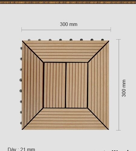 Vỉ gỗ nhựa ngoài trời Awood DT05 Wood