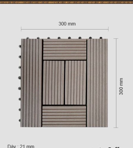 Vỉ gỗ nhựa ngoài trời Awood DT06 Coffee