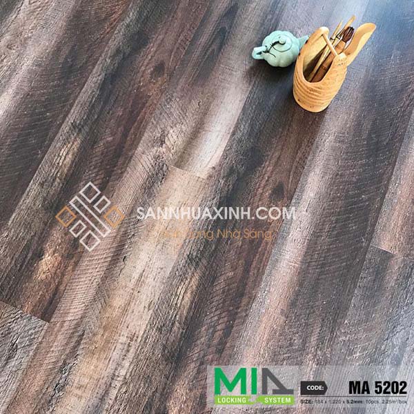 Sàn Nhựa Giả Gỗ Hèm Khóa MIA 5202