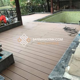 Sàn gỗ nhựa ngoài trời ban công