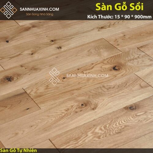 Sàn Gỗ Sồi 15x90x900mm