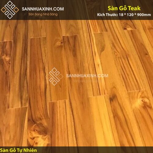 Sàn Gỗ Teak 18x120x900mm