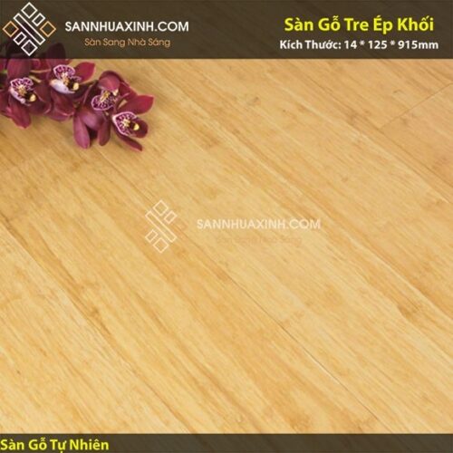 Sàn Gỗ Tre Ép Khối 14x125x915mm