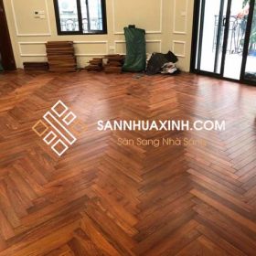 Sàn Gỗ Hương Lào Xương Cá 1