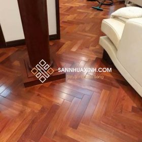 Sàn Gỗ Hương Lào Xương Cá 4