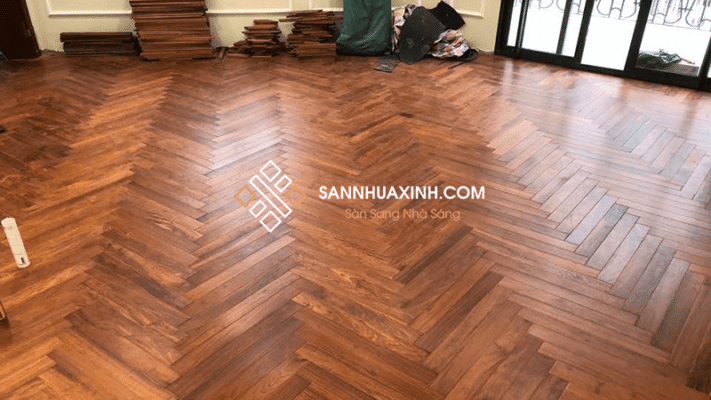 Sàn Gỗ Hương Lào Xương Cá 2