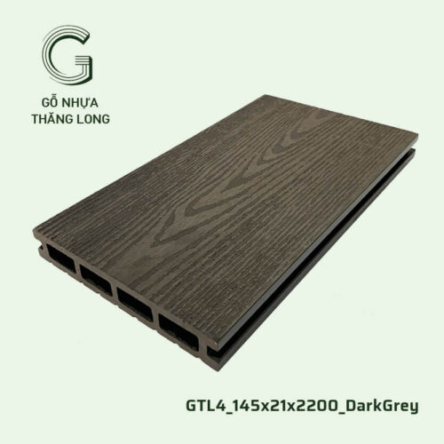 Gỗ Nhựa Ngoài Trời GTL4 145X21X2200 DarkGrey (2)