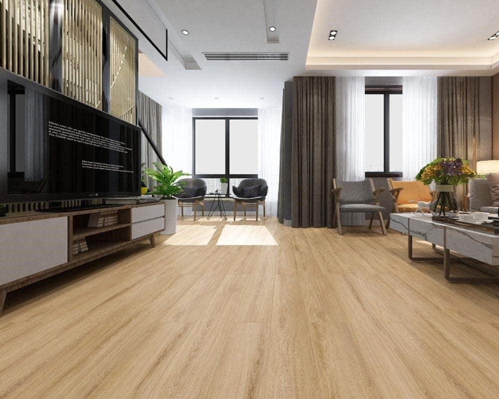 Sàn nhựa giả gỗ óc chó sáng màu