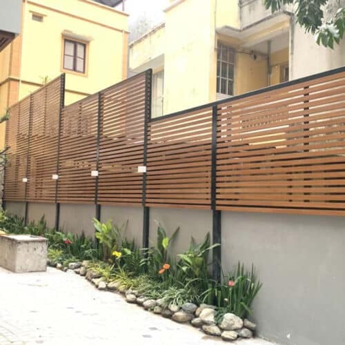 Dùng làm nhựa giả gỗ để làm lan can, hàng rào